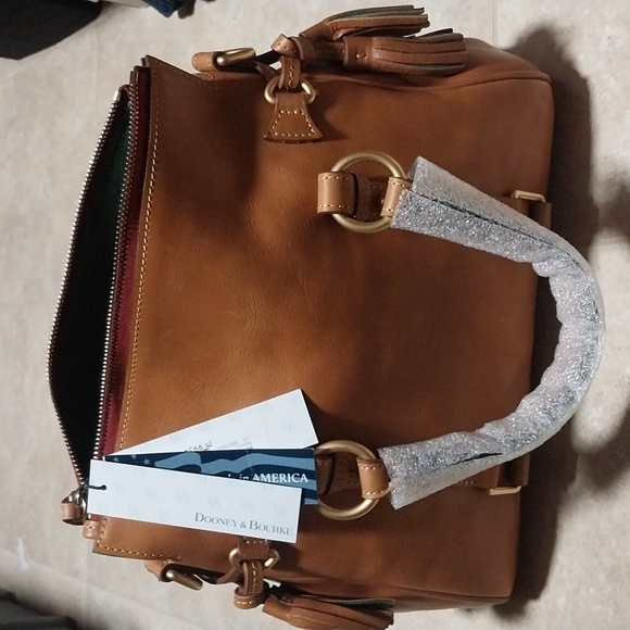 Dooney & Bourke Florentine Leather Satchel - Picture 5 of 9